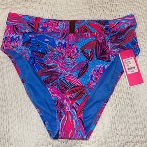 Size 4 Lilly Pulitzer High waisted bikini bottoms